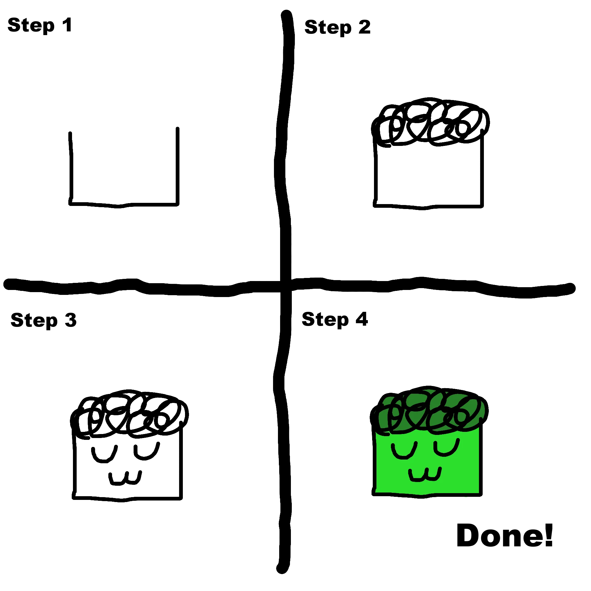 How to draw Lil Boi Broccoli